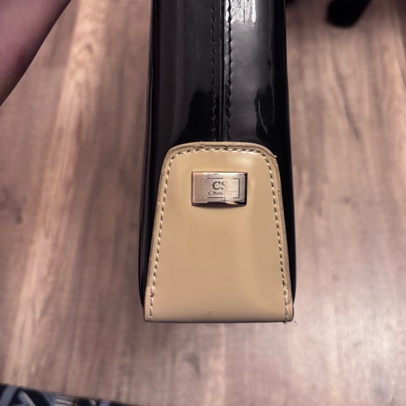 Chenson black and brown leather shoulder bag - Picture 3 of 3